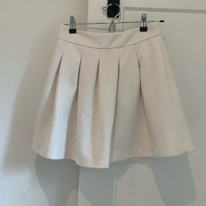Banana republic white mini skirt